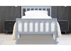 3ft Single Marnel Grey Wood Finish Bed Frame 2